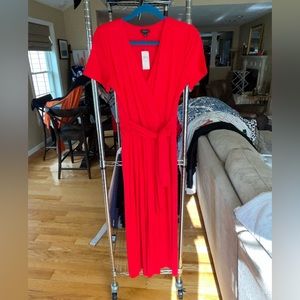 NWT Ann Taylor red jumpsuit